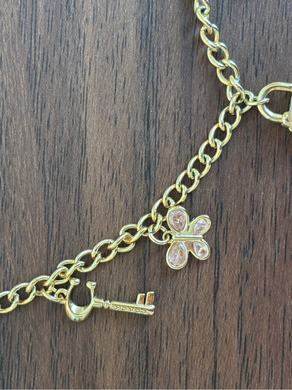 Coach Gold Charm Necklace - Picture 6 of 7